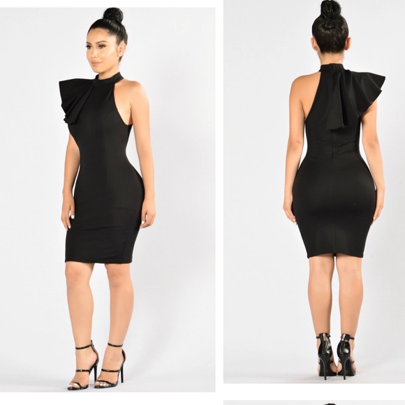 black dress shirts men Casa Nova Cut-Out String Dress Black main image 1